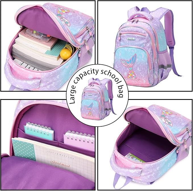 Cusangel Backpack for Girls Boys School Bookbags Kindergarten Elementary Lightweight Waterproof Multifunctional Large Capacity for Backpack (16 inch Fun Prints)-CubbioJoy