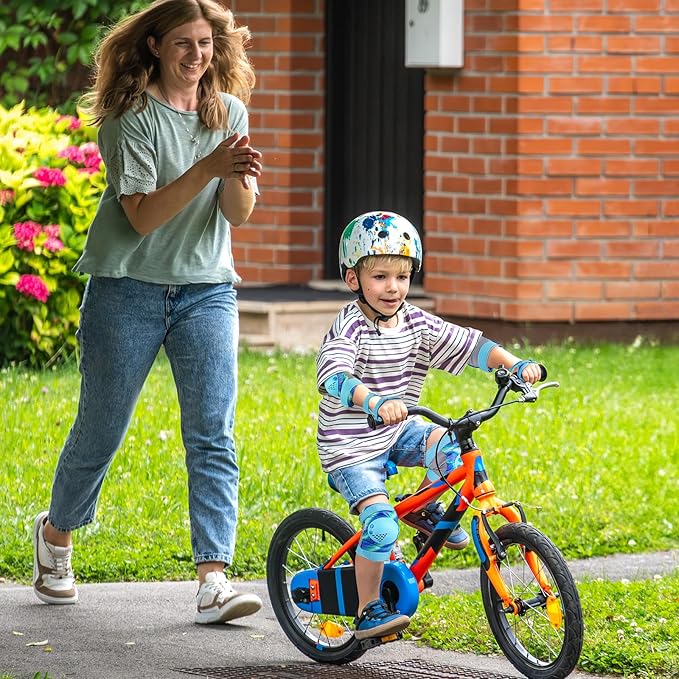 BOSONER Kids/Youth Knee Pad Elbow Pads for Roller Skates Cycling BMX Bike Skateboard Inline Rollerblading, Skating Skatings Scooter Riding Sports-CubbioJoy