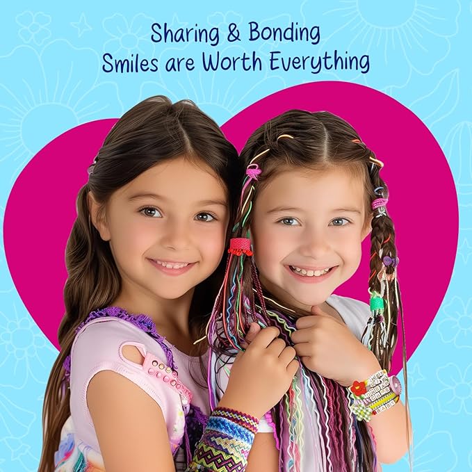 Bracelet Making Kit for Girls - Friendship Bracelet Kit - Christmas Gifts for Ages 6 7 8 9 10 11 12 Year Old Girl Birthday Gifts, Arts and Crafts for Kids Ages 8-12 Teen String Bracelets DIY Maker-CubbioJoy