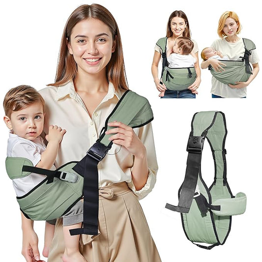 Baby Carrier Newborn to Toddler,Adjustable Baby Sling Carrier,Comfortable and Lightweight Toddler Carrier for 25-60 lbs,Ideal for Shopping Travelling-CubbioJoy