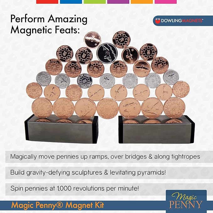 Dowling Magnets Magic Penny Magnet Kit - Hours of Unplugged Play - A Gift for Curious Minds-CubbioJoy