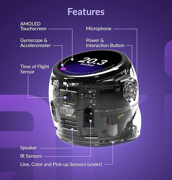 Ari Entry Kit | Interactive Learning Robot with Touch Screen, ToF Sensor, Accelerometer, Gyroscope, and AI Integration | Hands-On STEM Education for Classrooms and Homeschool-CubbioJoy