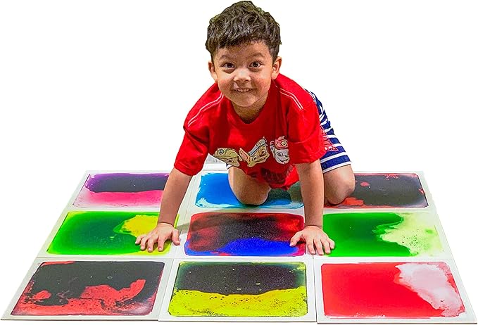 Art3d Liquid Fusion Activity Play Centers for Children, Toddler, Teens, 12" X 12" Pack of 9 Tiles-CubbioJoy