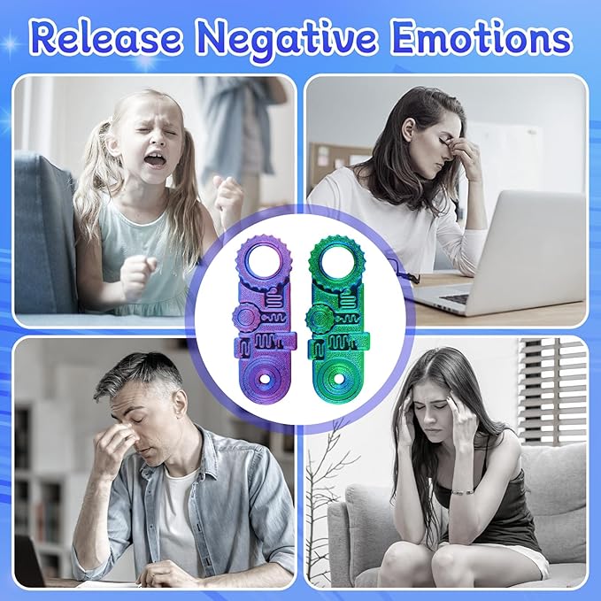 2025 New 3D Printed Fidget Ring Toys, 5-in-1 3D Printed Gear Ball Stress Sensory Toy, Mindful Meditation Gear Toys for Stress and Anxiety Relief, Back to School Supplies Fidget Toy for Kids Adults-CubbioJoy