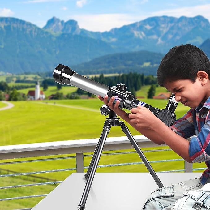ArtCreativity Telescope for Starters - Includes Tripod Stand and 20x, 30x, 40x Eyepieces - Expensive Birthday Gifts for Kids Ages 3+-CubbioJoy