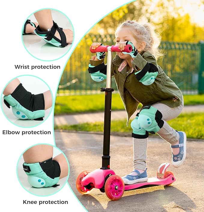 BOSONER Kids/Youth Knee Pad Elbow Pads for Roller Skates Cycling BMX Bike Skateboard Inline Rollerblading, Skating Skatings Scooter Riding Sports-CubbioJoy