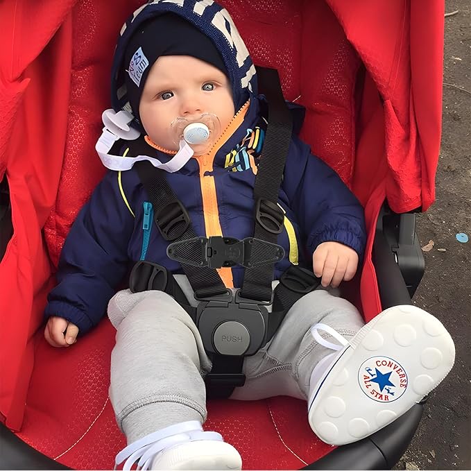 Anti Escape Safety Clip Baby Harness Chest Clips, Chest Strap Lock Prevent Children/Kids(Under 1.5 Years Old) Taking Their Arms Out of High Chairs/Strollers/Reins(2 Pack)-CubbioJoy