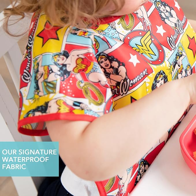 Bumkins Bibs - Toddler Bibs, Waterproof, Large for 1-3 Years, Short Sleeve-CubbioJoy