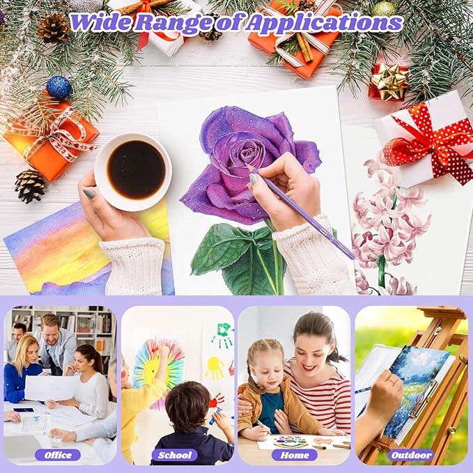 Drawing Paper, 9" x 12" Craft Art Paper, 65 Sheets (68lb/100gsm) Artist Sketching Drawing Easel Poster Paper Bulk, Art Supplies for Kids Adults, Arts & Crafts, White Construction Coloring-CubbioJoy