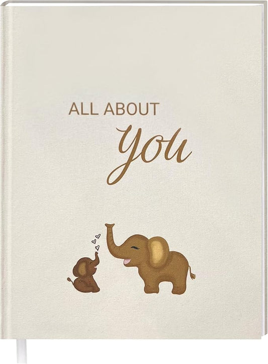 Babys First Year Book, Baby Memory Book Boy or Girl, Baby Photo Album, Minimalist Baby First Year Book, Scrapbook Baby, Keepsake Baby Memory Book, Gender Neutral Baby Milestone Warm Earth Colors-CubbioJoy