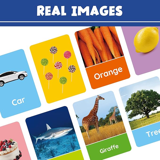 BenBen Flash Cards for Toddlers 1-3, Rip Proof & Waterproof, 84 Double-Sided Educational Flashcards, Alphabet, Number, Animal, Shape, Color, Objects Learning Cards for Kids Age 1 2 3 4-CubbioJoy