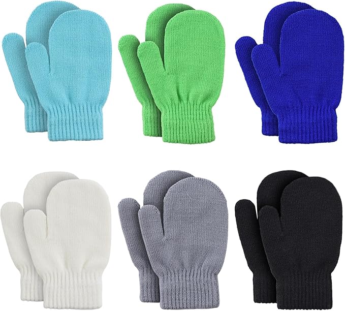 Baby Winter Mittens Toddler Stretch Knit Gloves Magic Warm Glove for Baby Boys Girls-CubbioJoy