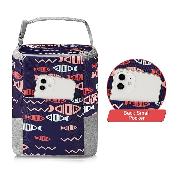 Accmor Breastmilk Cooler Bag, Baby Bottle Cooler Bags, Insulated Bottle Cooler Tote Bags On The Go, Fits 4 Large 8oz Bottles, for Nursing Mom Daycare Travel-CubbioJoy