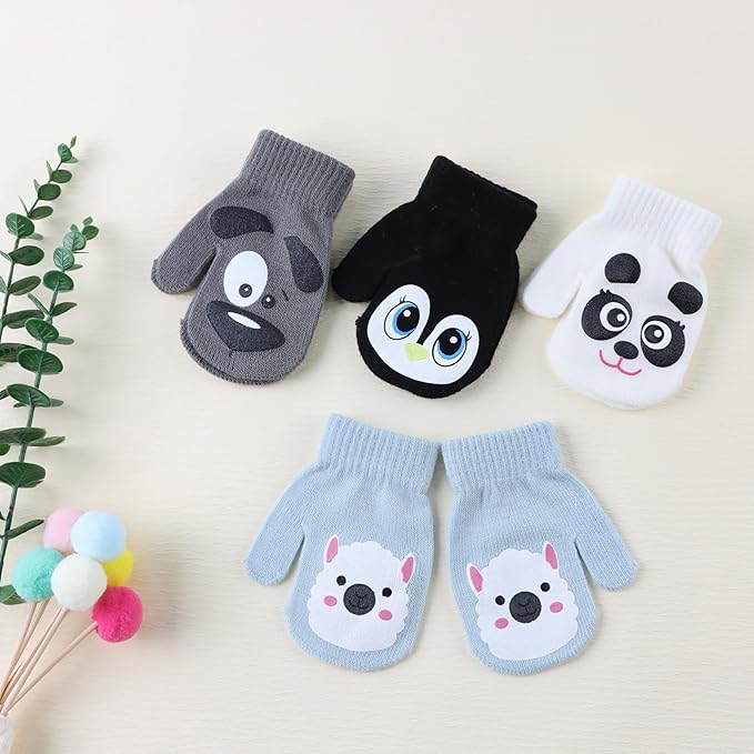 Baby Winter Mittens Toddler Stretch Knit Gloves Magic Warm Glove for Baby Boys Girls-CubbioJoy