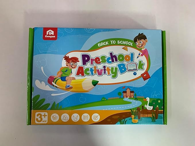 Coogam Pencil Control Tracing Workbook, Learn to Write Alphabet ABC Letters Numbers Handwriting Book Fine Motor Montessori Educational Toy Gift for Preschool Kids-CubbioJoy