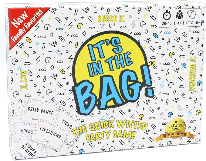 It’s in The Bag - Ultimate Family Game for Game Night, 3 Rounds of Wild Easy Fun! Best Board and Party Games for Adults, Groups, and Kids-CubbioJoy