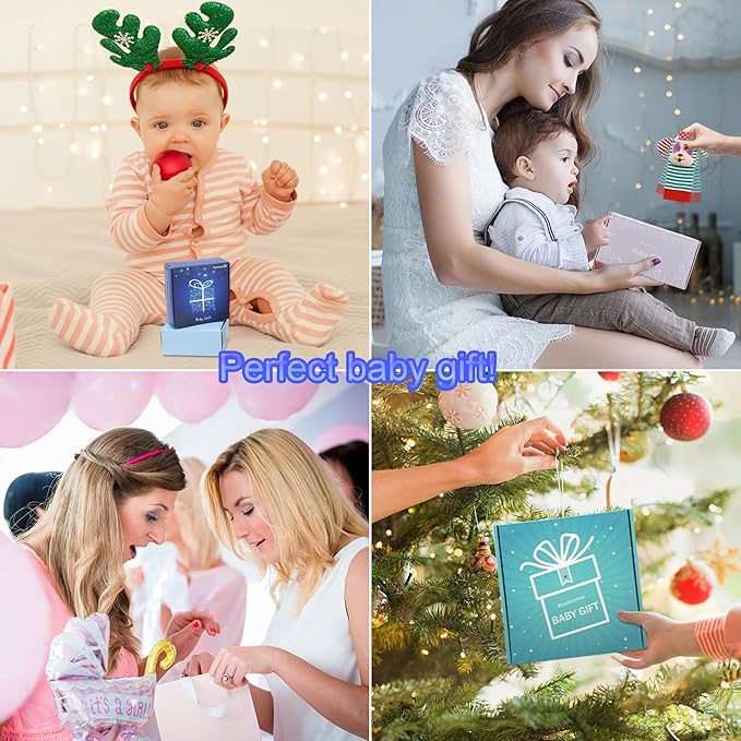 Bloobloomax Baby Soft Hanging Rattle, Car Seat Stroller Toys with Plush Animal C-Clip Ring for Infant Babies Boys and Girls 3 6 9 to 12 Months (12PCS-A)-CubbioJoy