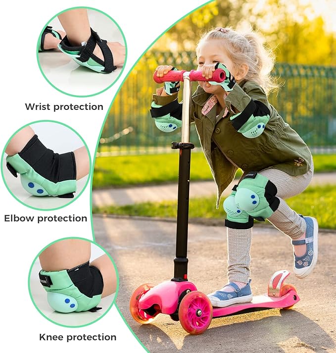 BOSONER Kids/Youth Knee Pad Elbow Pads for Roller Skates Cycling BMX Bike Skateboard Inline Rollerblading, Skating Skatings Scooter Riding Sports-CubbioJoy