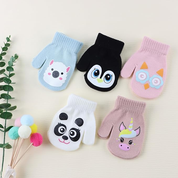 Baby Winter Mittens Toddler Stretch Knit Gloves Magic Warm Glove for Baby Boys Girls-CubbioJoy