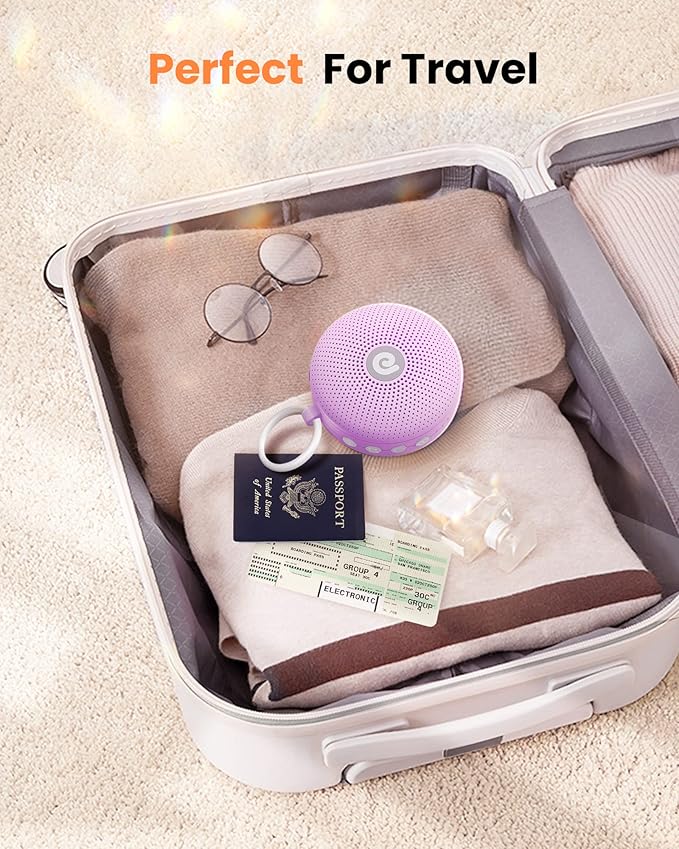 Dreamegg Baby Sleep Soother - Portable White Noise Machine Sound Machine Baby, Features Powerful Battery, 21 Soothing Sound, Noise Canceling for Office & Sleeping, Home, Travel, Gift-CubbioJoy