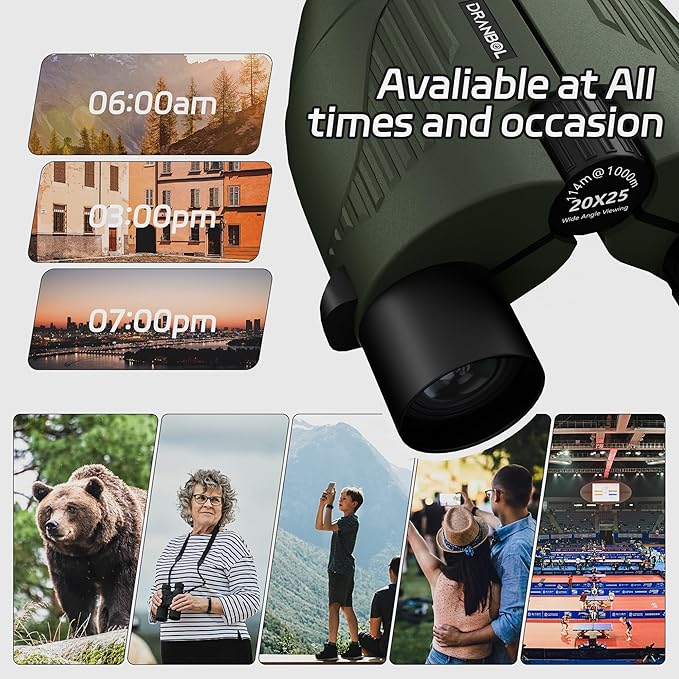 20X25 Small Binoculars for Adults and Kids, Large Eyepiece Binoculars for Bird Watching Easy Focus, Pocket High Powered Opera Glasses for Concert, Cruise Ship, Travel Must Have-CubbioJoy