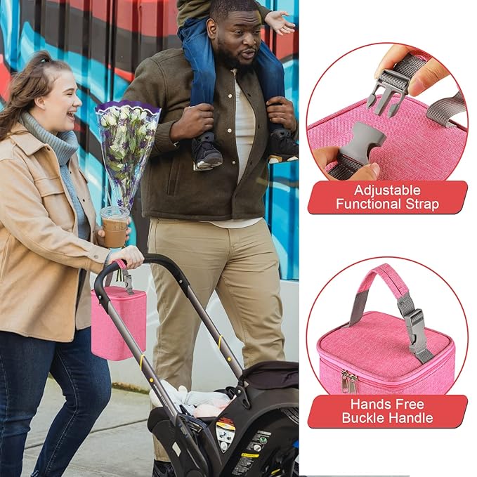 Accmor Breastmilk Cooler Bag, Baby Bottle Cooler Bags, Insulated Tote Bags On The Go, Fits 4 Large 8oz Bottles, for Nursing Mom Daycare Travel-CubbioJoy