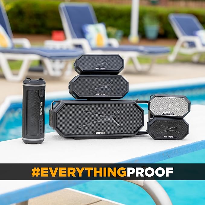 Altec Lansing Portable Bluetooth Speaker HYDRAMINI 2.0, IP67 Waterproof, Portable, 12h Playtime, Wireless Pairing, USB-C Quick Charge, Magnetic Bluetooth Speaker, Voice Assistant Integration-CubbioJoy