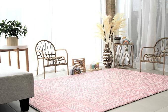 Cushmat Stylish Reversible Foam Play Mat (Large, Explorer - Ash Rose) - Soft, Waterproof, Durable Play mat for Infants, Babies, Toddler, Kids & Grownup - 6.5ft x 4.5ft-CubbioJoy