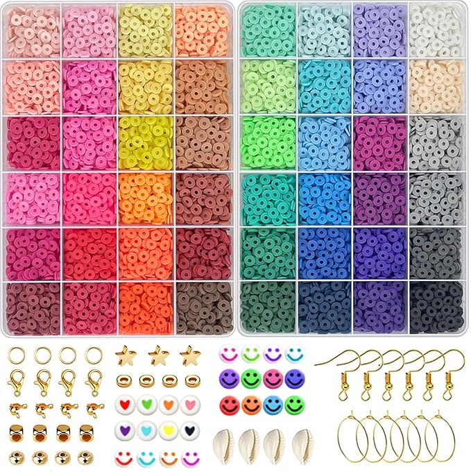 JULIMAIDONG 11500Pcs Pony Beads, Beads for Bracelets Making, Multi-Colored Hair Beads for Hair Braids, 144 Colors Kandi Friendship Bracelet Beads Jewelry Making Kits for Craft (144Color)-CubbioJoy