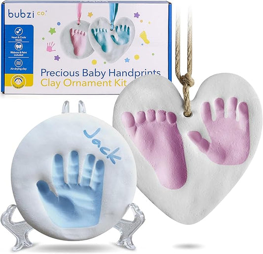 Bubzi Co Baby Keepsake Ornament - Baby Hand and Footprint Kit - Newborn Keepsake Ornament for Personalized Baby Gifts & Nursery Decor, Baby Handprint Kit for Girls & Boys-CubbioJoy