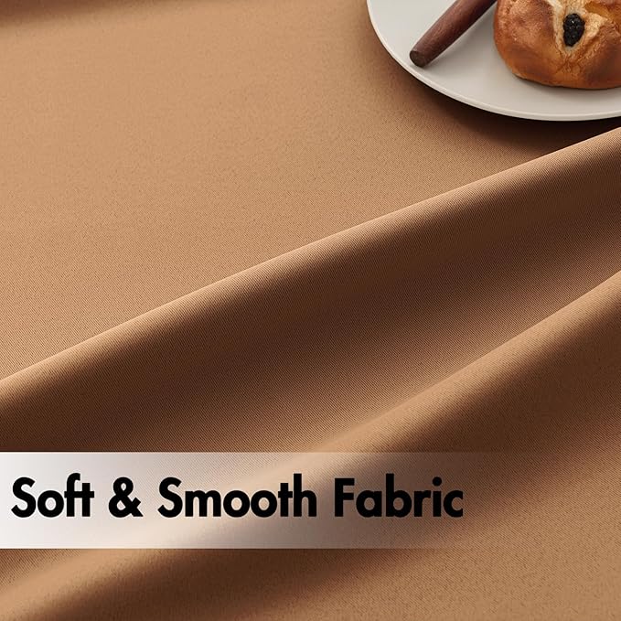 ANRODUO Back Tab Blackout Curtains for Bedroom Living Room, Rod Pocket Pinch Pleated Thermal Insulated Room Darkening Curtains 84 Inches Long 2 Panels, Brown, 42 x 84 Inch-CubbioJoy