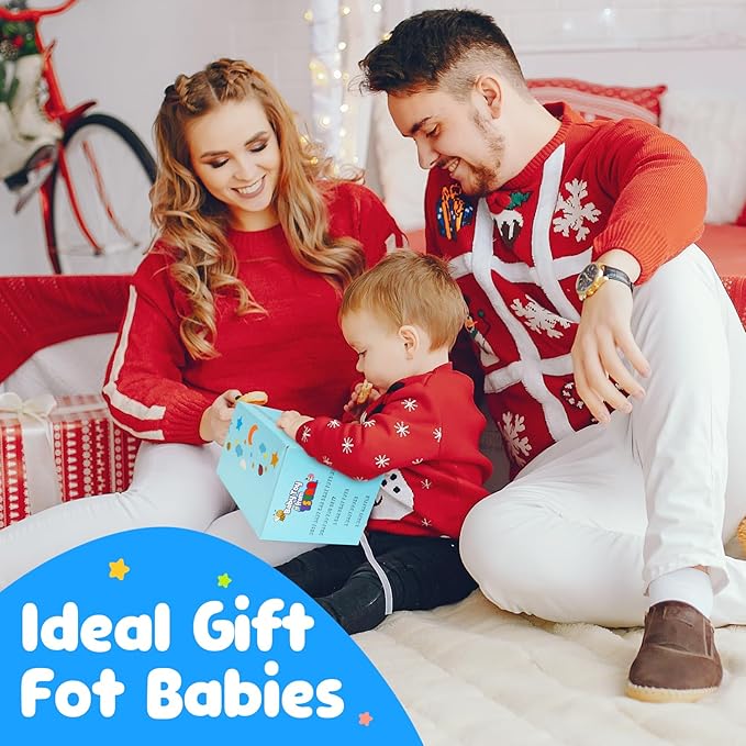 Car Seat Toys for Babies 0-6 Months,Hanging Rattle Toys for Crib Mobile, Baby Spiral Hanging Stroller Black and White High Contrast Toys for Newborn 0 3 6 9 12 Months Baby Boys Girls (Set-1)-CubbioJoy