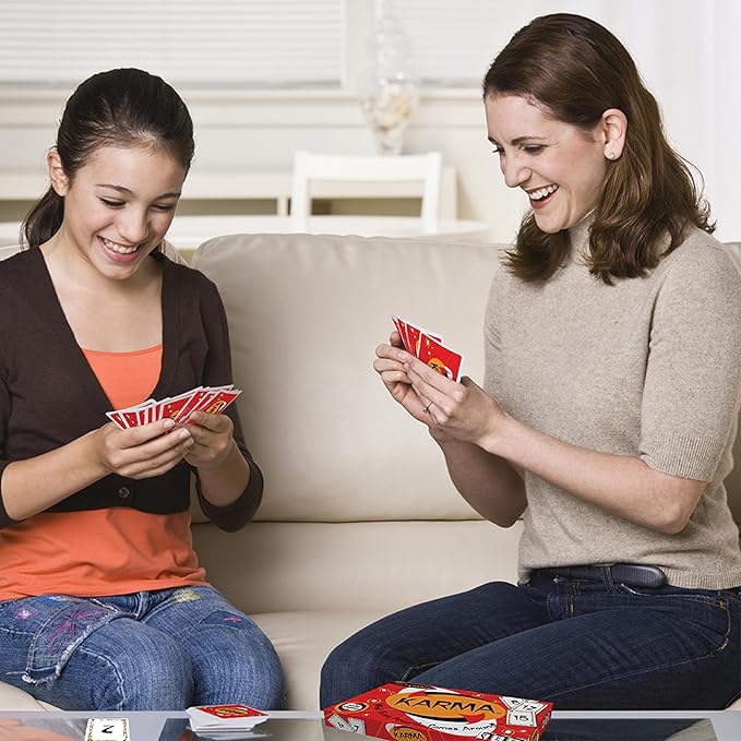 KARMA Card Games for Kids – Kids, Family Games Night, Multi-Player, Screen Free, Travel Games, Playing Cards, What Goes Around, Comes Around, Ages 8+-CubbioJoy