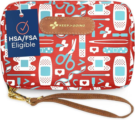 KeepGoing Travel First Aid Kit for Kids – 130 Pc. for Car, Home, Purse, Diaper Bag & Backpack with Latex-Free Bandages - Mini First Aid Kit Travel Size TSA-Approved-CubbioJoy