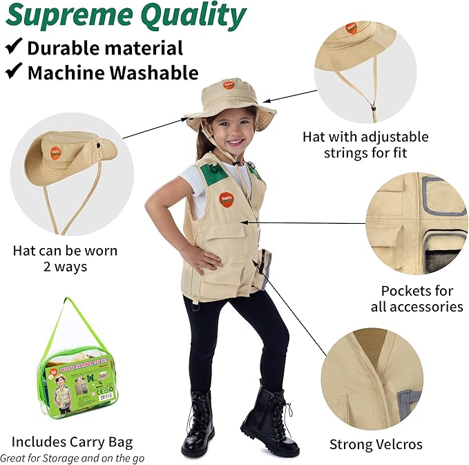 Born Toys Kids Costumes Set, 3-in-1 Dress Up & Pretend Play, Ages 3-7, Washable-CubbioJoy