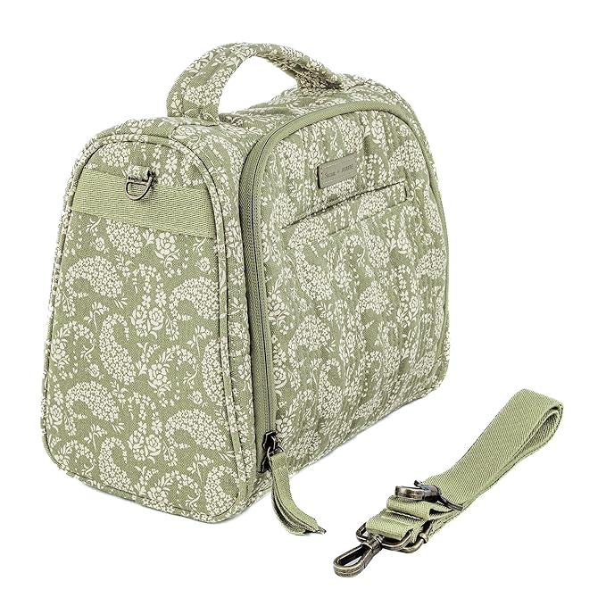 JuJuBe x Sazan Hendrix - New Insulated Bottle Bag, Breastmilk Storage Bag for Baby Bottles, Travel Waterproof Insulated Lunch or Cooler Bag for Nursing, Milk, Snacks, Paisley Floral, Mother's Day Gift-CubbioJoy