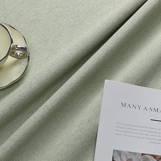 Joydeco Custom Blackout Curtains for Bedroom, Total Blackout Curtains Back Tab & Rod Pocket, Solid Thermal Insulated Window Drapes Luxury Decor for Living Room 1 Panel (Custom Size, Sage Green)-CubbioJoy