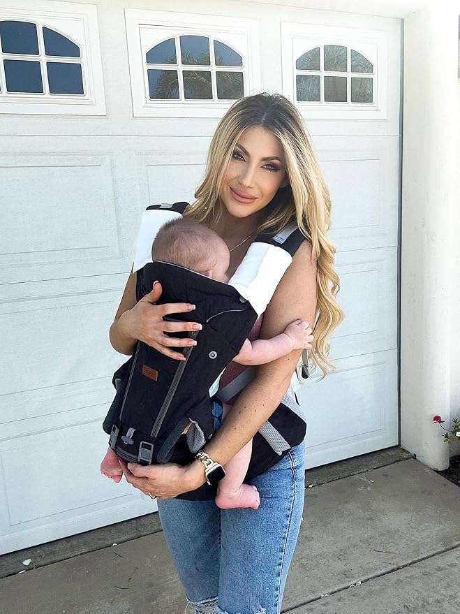 besrey Baby Carrier Hip Seat for Dad, Front Summer Infant Carrier Newborn to Toddler, Plus Men Backpack Holder, Harness for Carrying Infant, Hip Seat with Strap-CubbioJoy