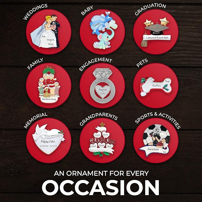 Baby Personalized Christmas Ornaments 2023 - Fast & Free 24h Customization – Pink Baby's First Picture Frame Christmas Decorations with Name - Comes Gift-Wrapped-CubbioJoy