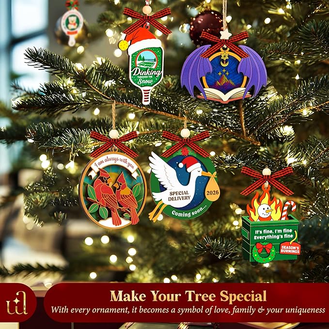 Coming Soon Baby Announcement 2026 - Pregnancy Announcement Ornament, Expecting Parents To Be Unique Gifts For Family Husband, Expecting Baby Ornament 2026, Christmas Pregnant Ornaments 2025-CubbioJoy