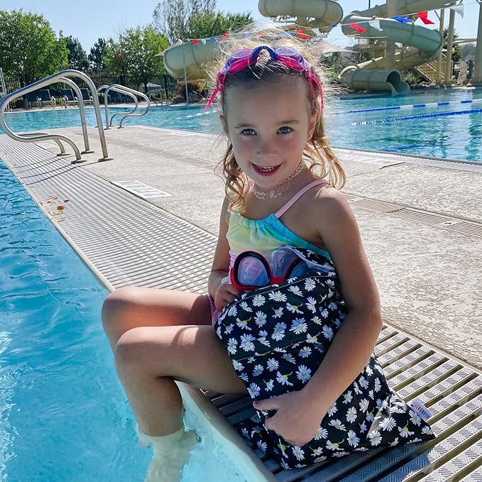 ALVABABY 3pcs Baby Cloth Diaper Wet Dry Bags Waterproof Reusable with Two Zippered Pockets Travel Beach Pool Daycare Soiled Baby Items Yoga Gym Bag for Swimsuits or Wet Clothes 3L-YA132-CubbioJoy
