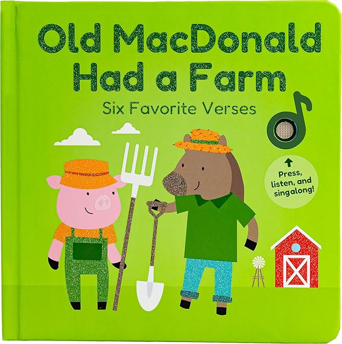 Cali's Books Old Macdonald Had a Farm | Interactive Books for 1 Year Old, Books for 2 Year Olds with Buttons on Every Page | Fun Farm Toy Book for Baby and Toddlers | Great Gift for Kids-CubbioJoy
