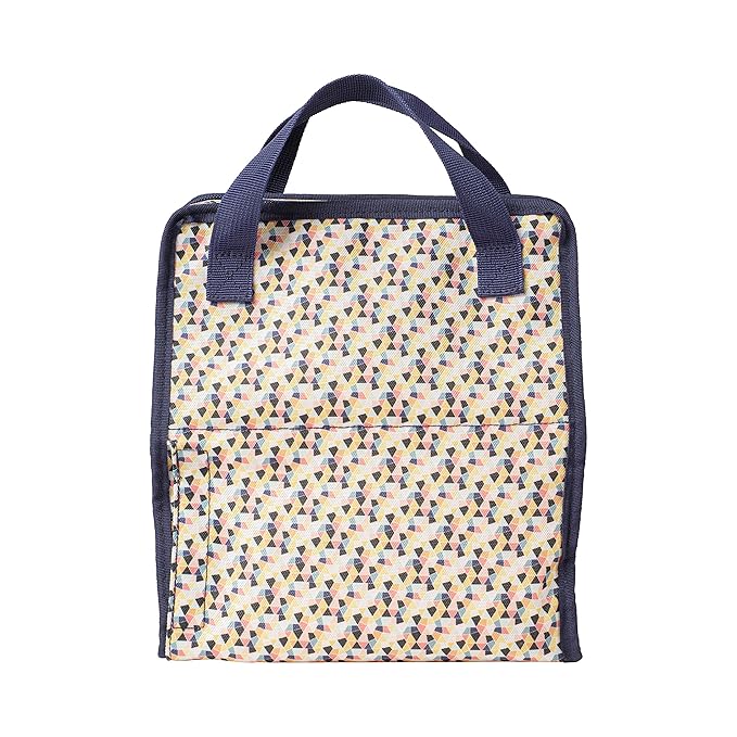 Dr. Brown's Fold & Freeze Bottle Tote, Travel Baby Bottle Insulated Cooler Bag, Store Up to 6 Baby Bottles, Geometric Multicolor, BPA Free-CubbioJoy