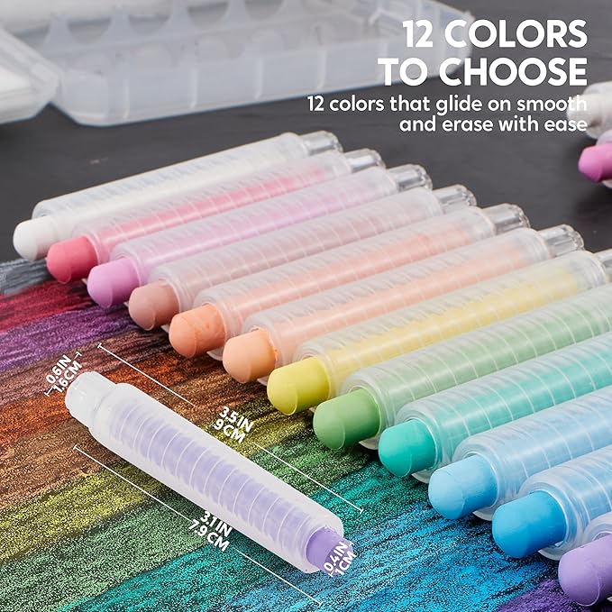 JOYIN 36 PCS Silky Crayon for Kids, Toddler Twistable Crayon, 12 Colors, Art Supplies, School Supplies, Kids Indoor Activities-CubbioJoy