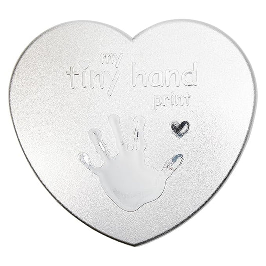 C.R. Gibson 3 Piece Baby Handprint & Footprint Kit, 6.5" x 6.25", Heart First-CubbioJoy