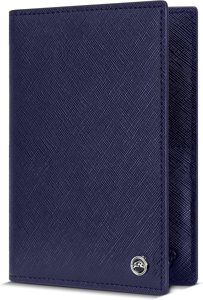 2 Passport Holder - Travel Essentials, RFID Blocking Wallet Credit Card Organiser, Plain Accessories Slim Cover For Men & Women-CubbioJoy