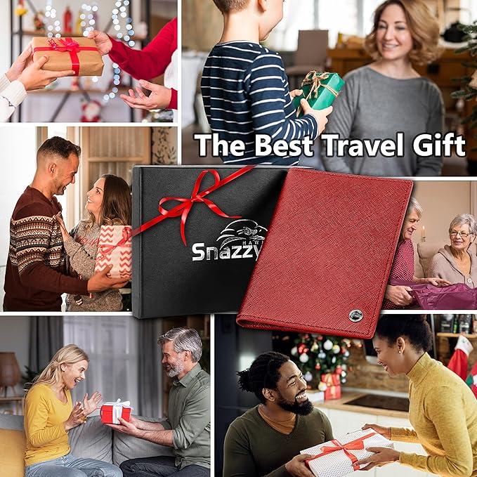 2 Passport Holder - Travel Essentials, RFID Blocking Wallet Credit Card Organiser, Plain Accessories Slim Cover For Men & Women-CubbioJoy