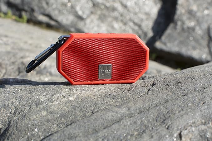 Altec Lansing Mini H2O - Waterproof Bluetooth Speaker, IP67 Certified & Floats in Water, Compact & Portable Speaker for Hiking, Camping, Pool, and Beach, Red-CubbioJoy