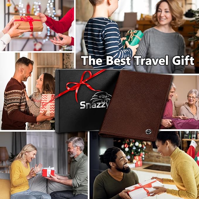 2 Passport Holder - Travel Essentials, RFID Blocking Wallet Credit Card Organiser, Plain Accessories Slim Cover For Men & Women-CubbioJoy