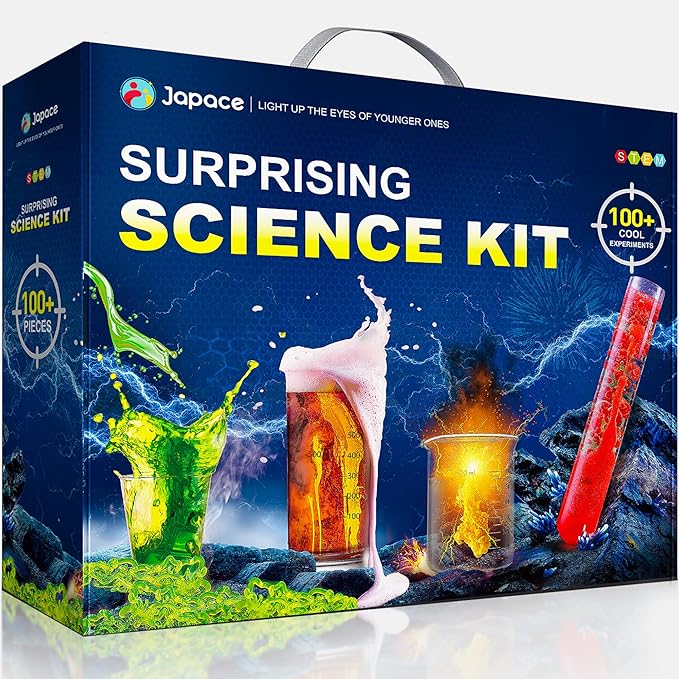 Japace 100+ Experiments Science Kit for Kids, Cool Boy Christmas Birthday Gift Ideas, Chemistry and Physics Set STEM Toys for Boys Girls-CubbioJoy